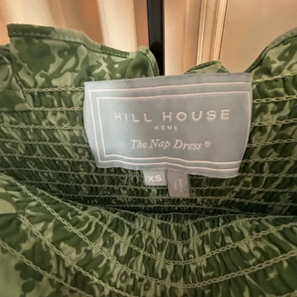 Hill House Ellie Nap Dress in Green Jacquard - Picture 2 of 4